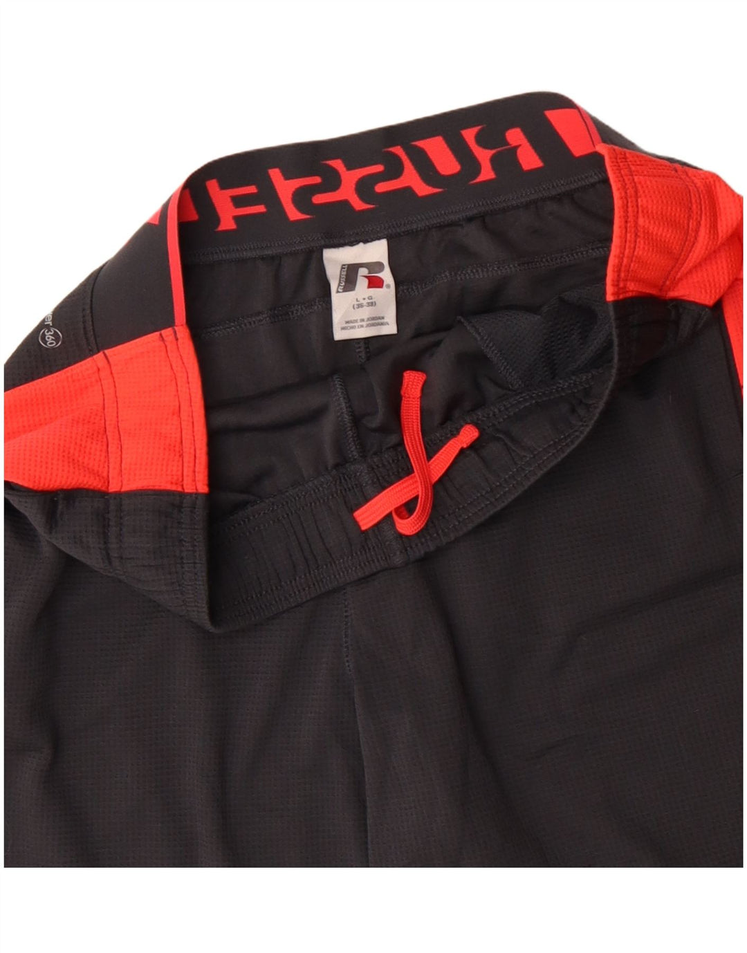 Ανδρικό γραφικό αθλητικό σορτς RUSSELL ATHLETIC με μεγάλο γκρι χρώμα