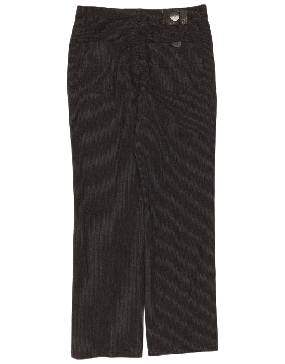 TRUSSARDI Ανδρικό ίσιο καθημερινό παντελόνι W33 L31 Γκρι ρίγες πολυεστέρας