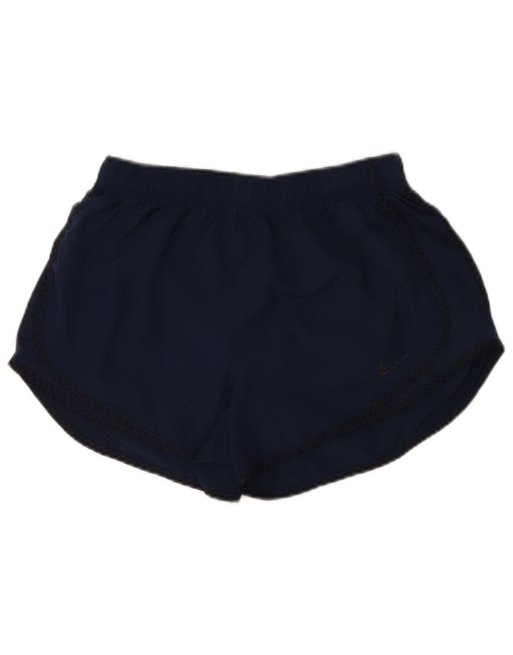 Γυναικείο αθλητικό σορτς Nike Dri Fit UK 12 μεσαίου μπλε πολυεστέρα