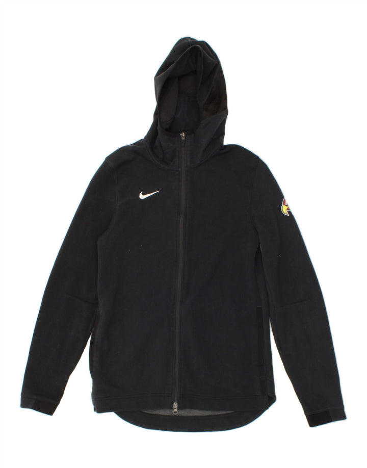 NIKE Mens Zip Hoodie Sweater Small Black Cotton Vintage Nike and Second-Hand Nike from Messina Hembry 