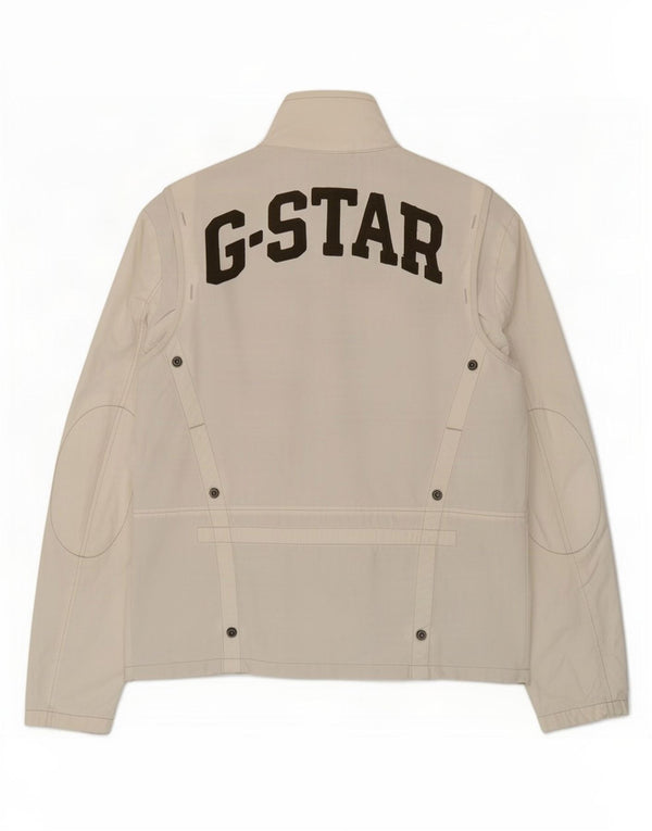 Ανδρικό G-Star Graphic Utility Jacket UK 42 XL Λευκό βαμβακερό