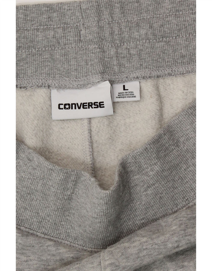 Ανδρική φόρμα Converse Παντελόνι Joggers Μεγάλο Γκρι Βαμβακερό