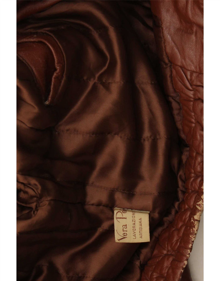 Vintage Ανδρικό Δερμάτινο Μπουφάν UK 40 Large Burgundy