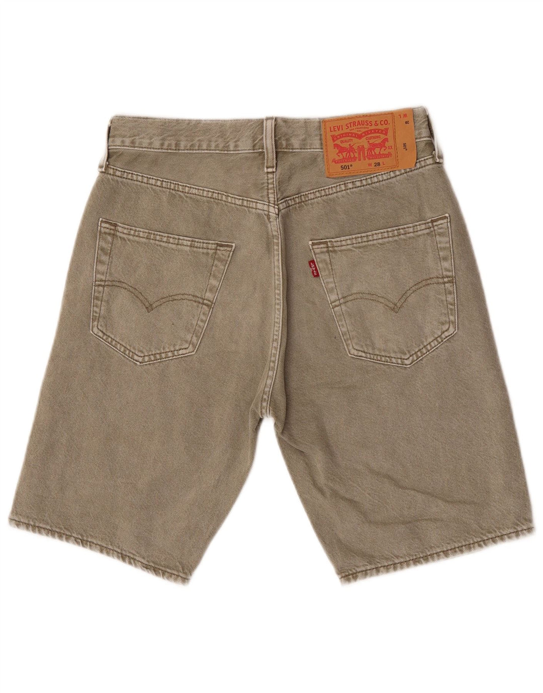 Ανδρικό τζιν σορτς Levi's 501 W28 Μικρό Χακί Βαμβακερό