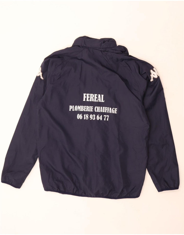 Ανδρική αθλητική φόρμα με κουκούλα KAPPA Top Jacket Medium Navy Blue Polyester