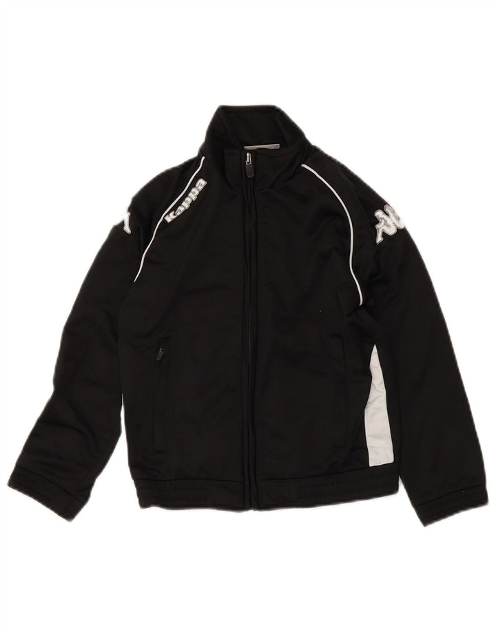 Kappa Boys Graphic αθλητική φόρμα Top Jacket 5-6 Years Black Colourblock