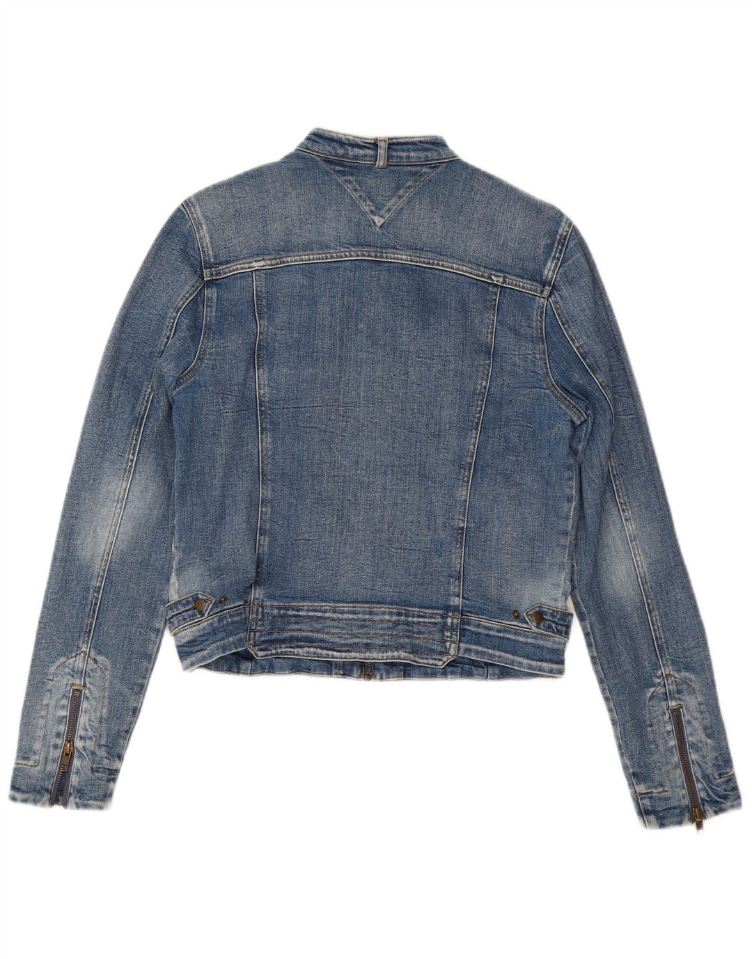 Tommy Hilfiger Γυναικείο Τζιν Μπουφάν UK 14 Μεγάλο Μπλε Βαμβακερό