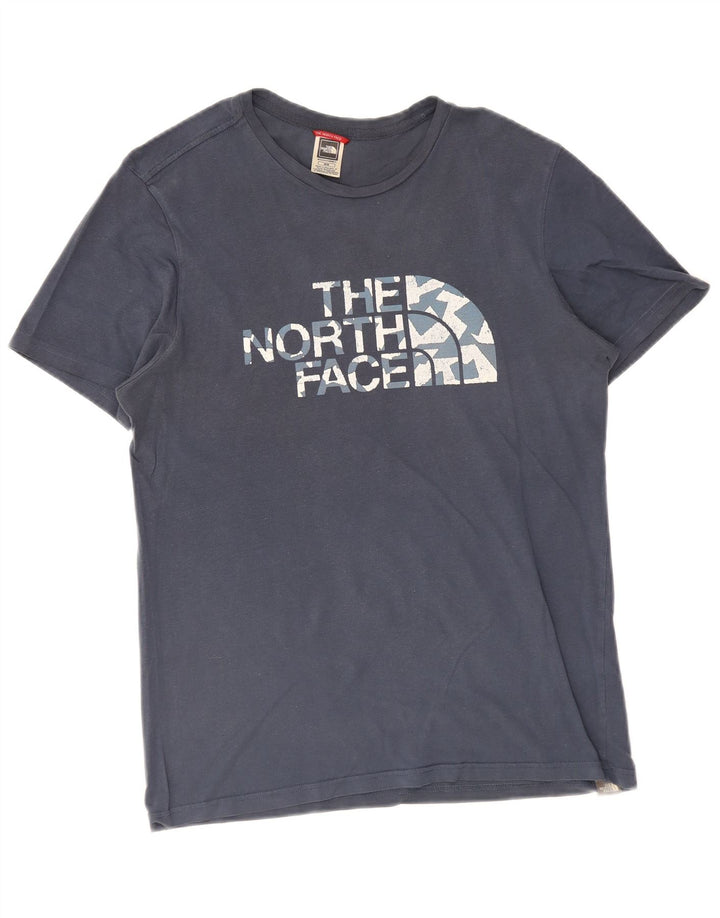 Ανδρικό γραφικό T-Shirt North Face Top Medium Blue