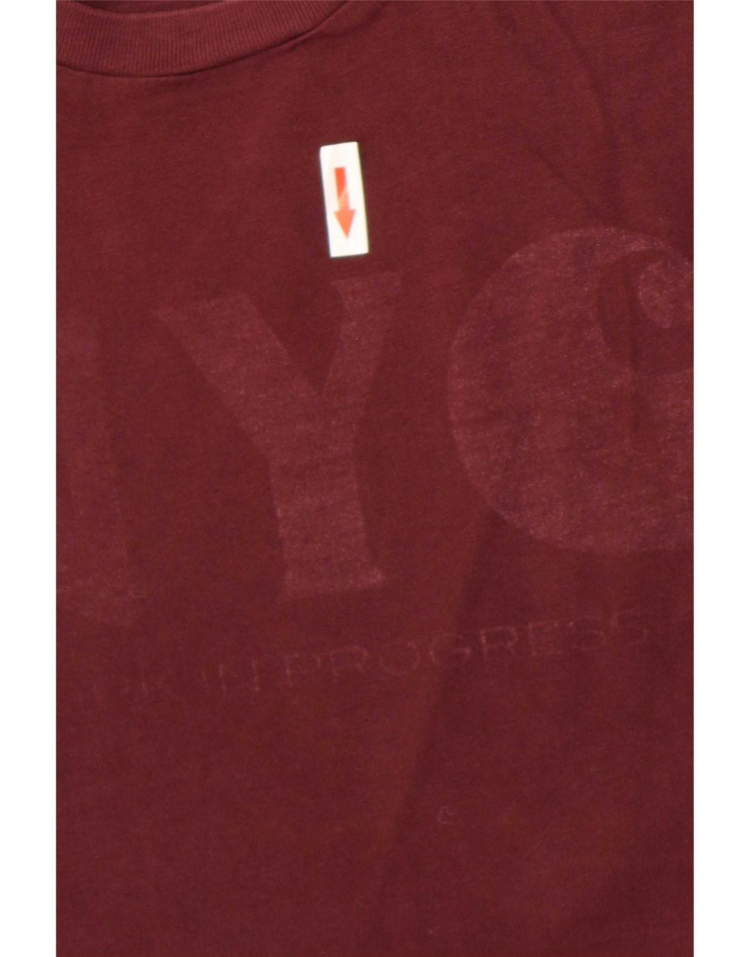 Ανδρικό γραφικό μπλουζάκι Carhartt Top από μεσαίο μπορντό βαμβάκι