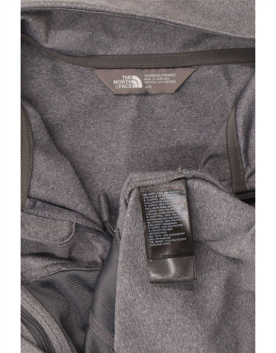 The North Face γυναικεία αθλητική φόρμα Top Jacket UK 16 Large Grey Polyester