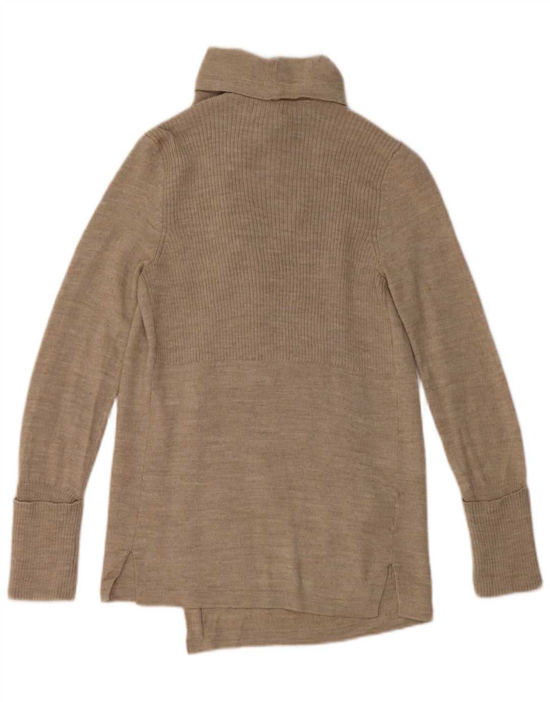 EDDIE BAUER Γυναικείο ανοιχτό πουλόβερ ζακέτα UK 6 XS Μπεζ ακρυλικό