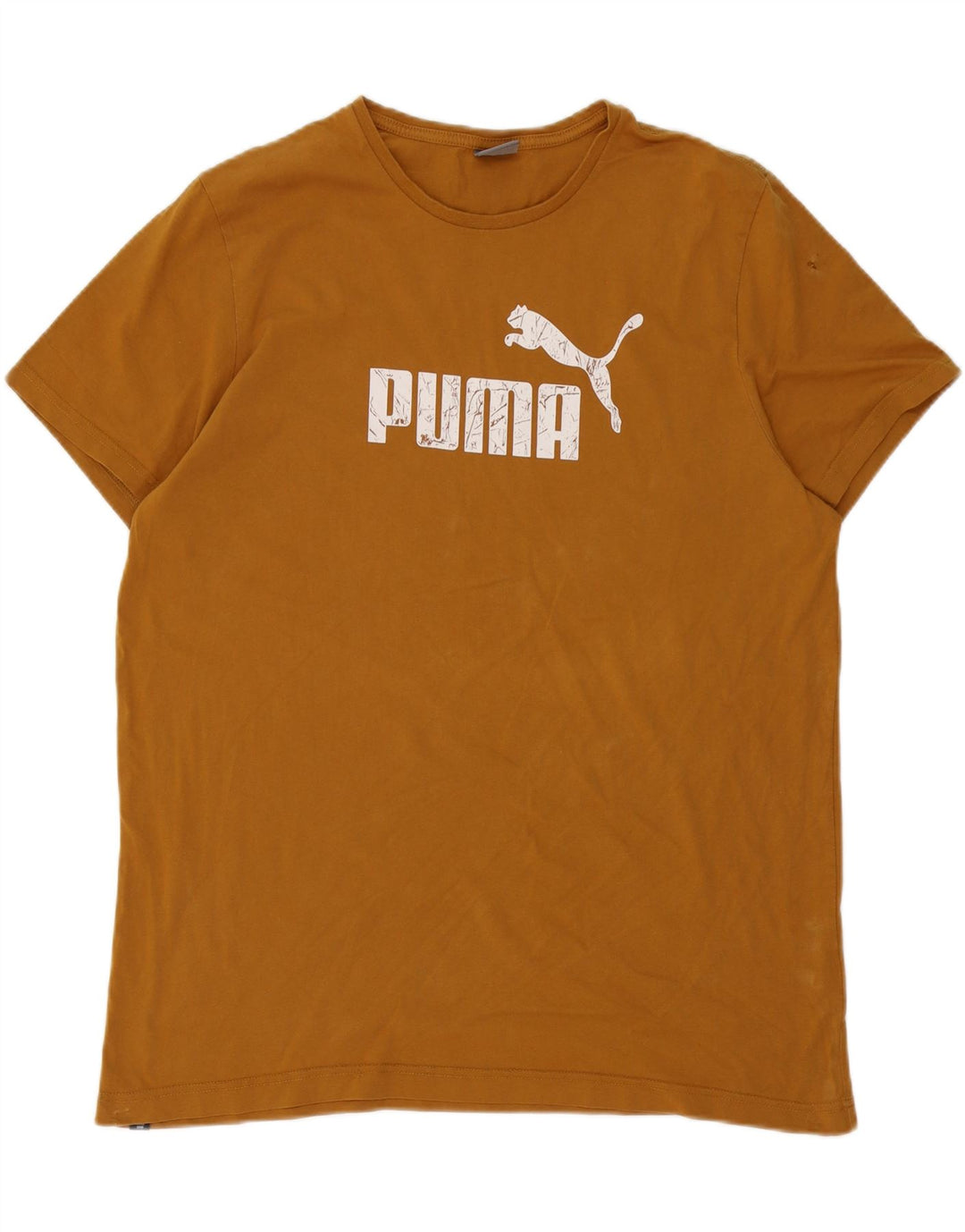 Ανδρικό γραφικό μπλουζάκι Puma 2XL καφέ βαμβακερό