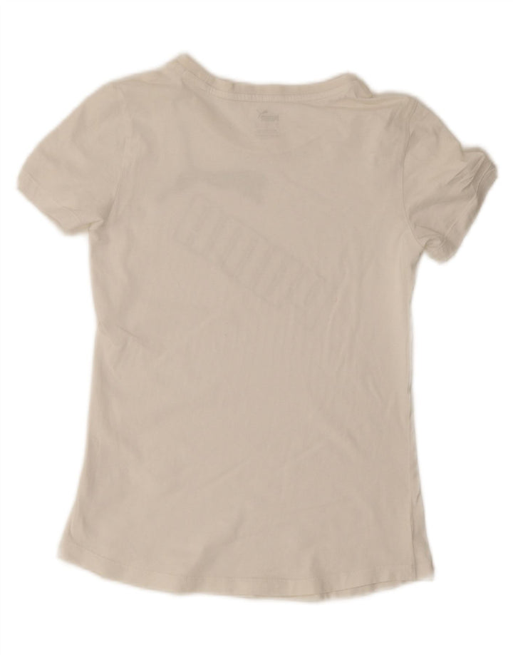 Γυναικείο γραφικό μπλουζάκι Puma Top UK 10 Small White