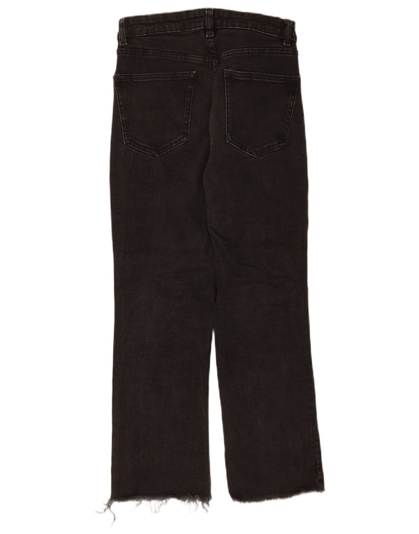 Zara Γυναικείο Straight Jeans EU 40 Medium W30 L25 Black