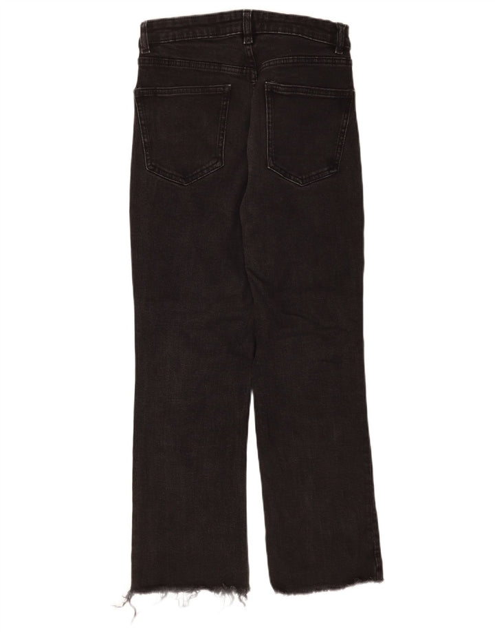 Zara Γυναικείο Straight Jeans EU 40 Medium W30 L25 Black