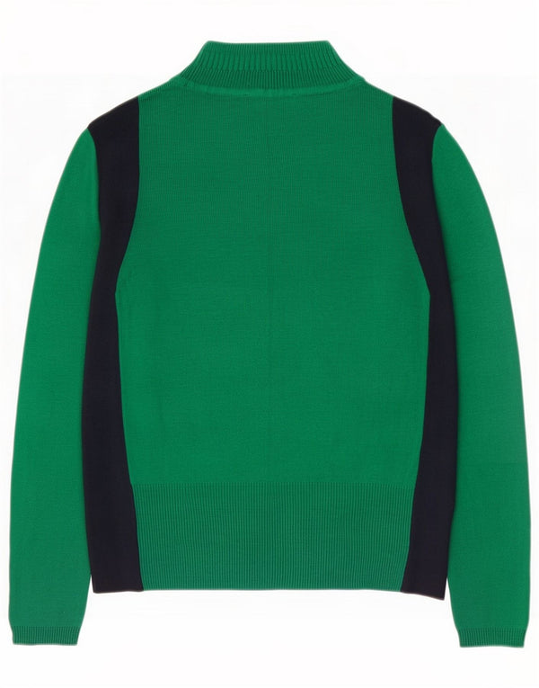 Marks & Spencer Womens Turtle Neck Jumper Sweater UK 12 Medium Green