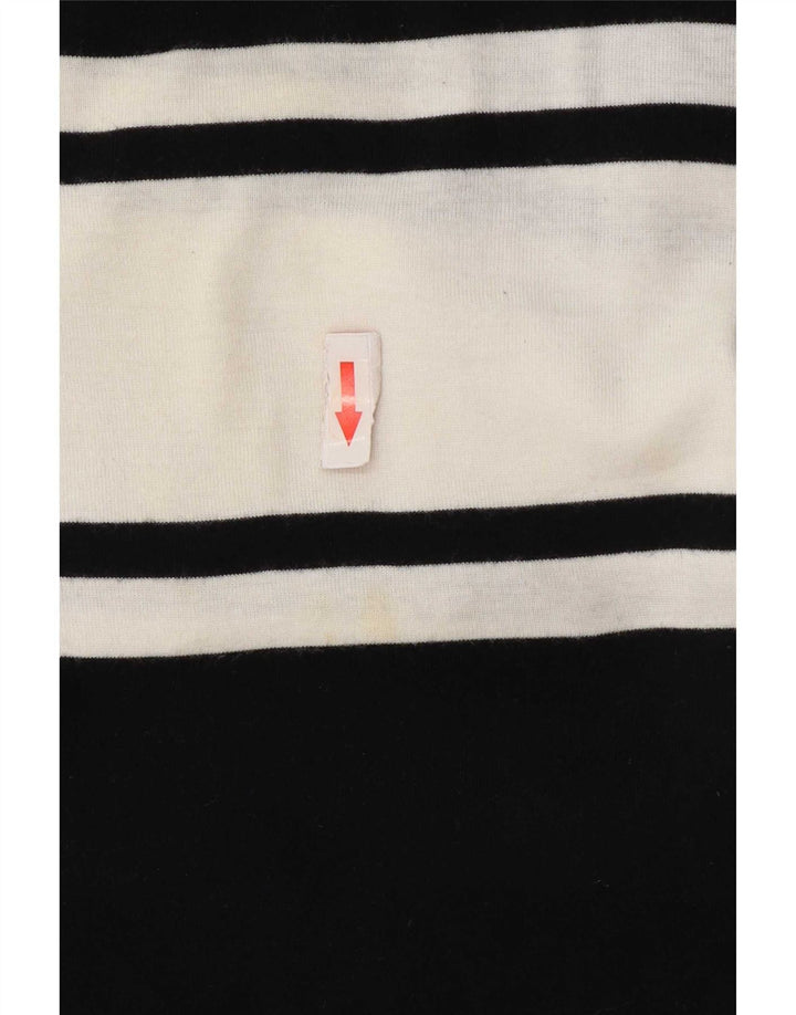 Chaps Γυναικείο μπλουζάκι μακρυμάνικο UK 14 Large Navy Blue Colorblock Βαμβακερό