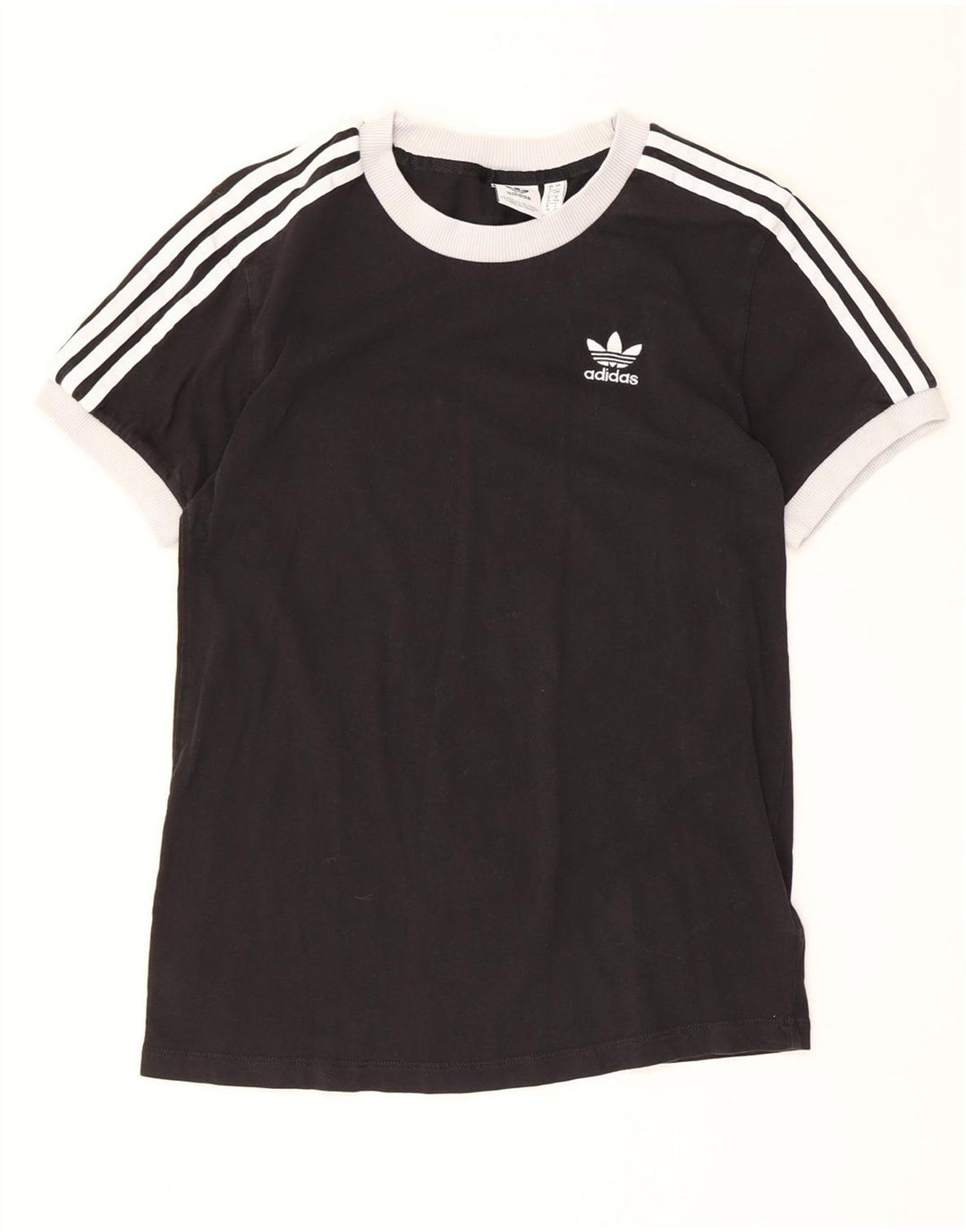 Γυναικείο T-Shirt ADIDAS Top UK 4 XS Μαύρο βαμβακερό