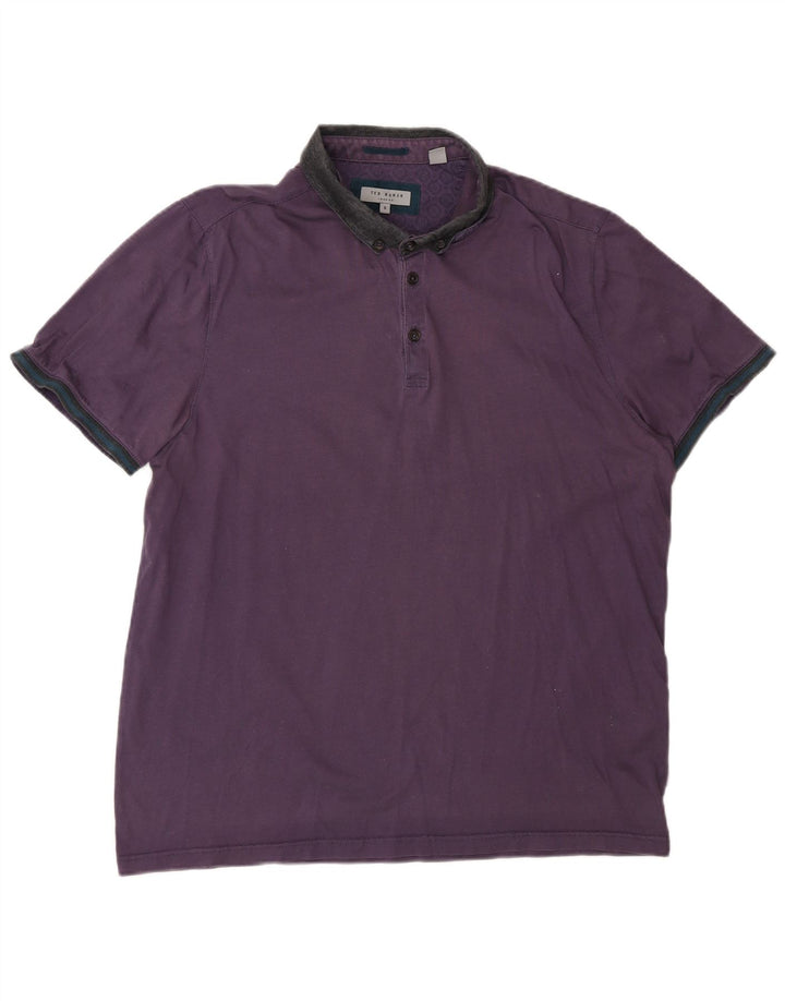 Ted Baker Ανδρικό μπλουζάκι ράγκμπι πόλο μεγέθους 5 XL μωβ