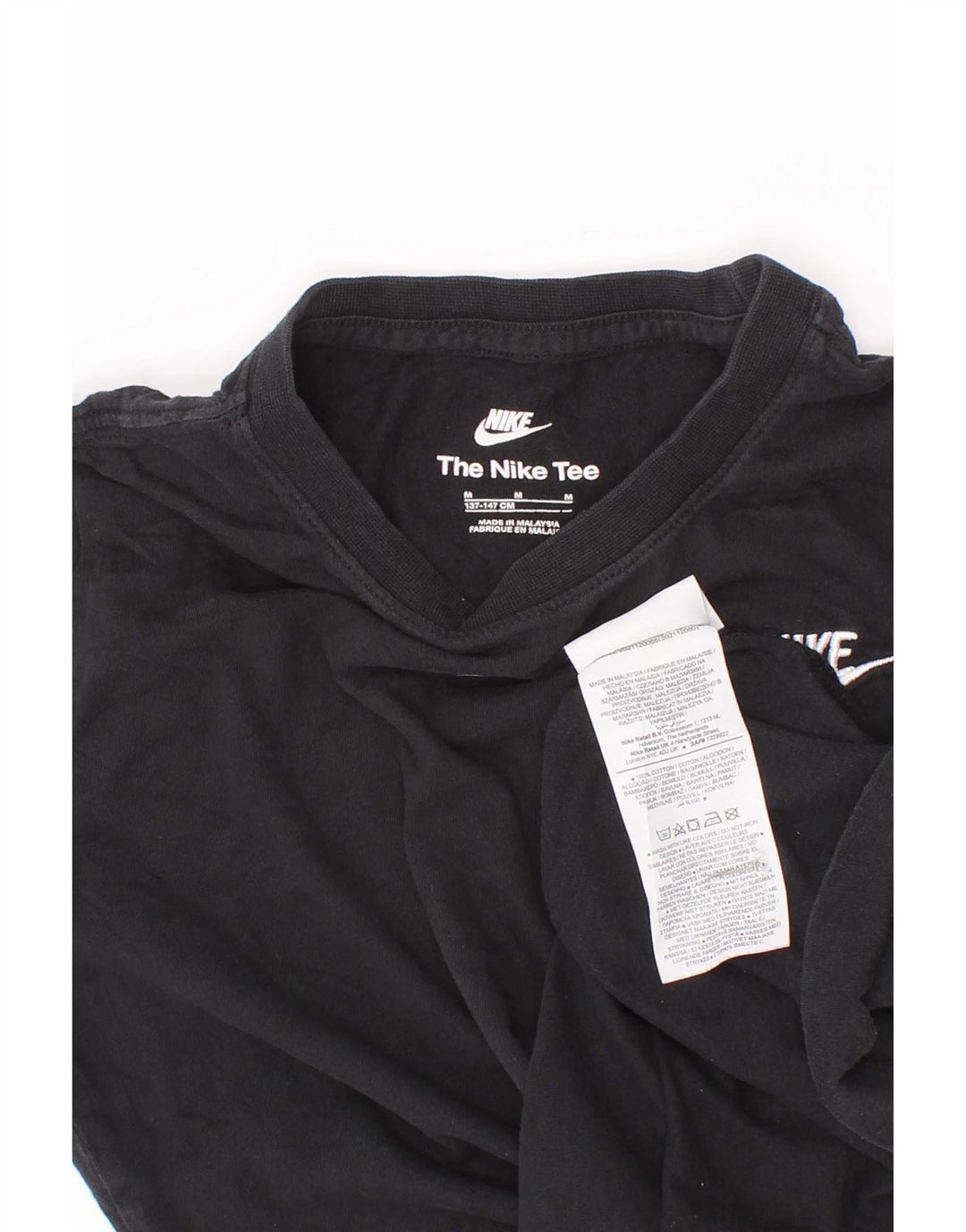 Μπλουζάκι Nike Boys T-shirt 10-11 ετών μεσαίο μαύρο βαμβακερό