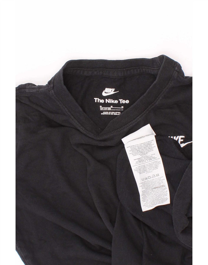Μπλουζάκι Nike Boys T-shirt 10-11 ετών μεσαίο μαύρο βαμβακερό