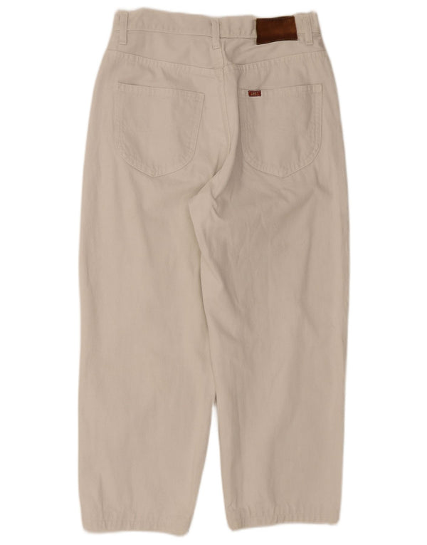 Lee Mens Riders Cropped Jeans W33 L24 Λευκό βαμβακερό