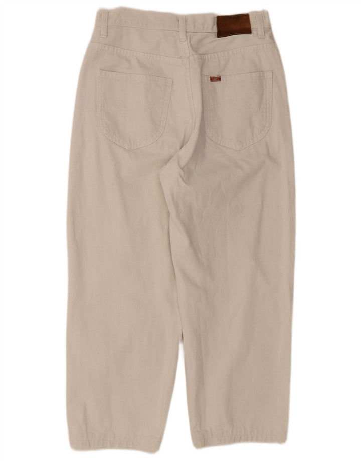 Lee Mens Riders Cropped Jeans W33 L24 Λευκό βαμβακερό