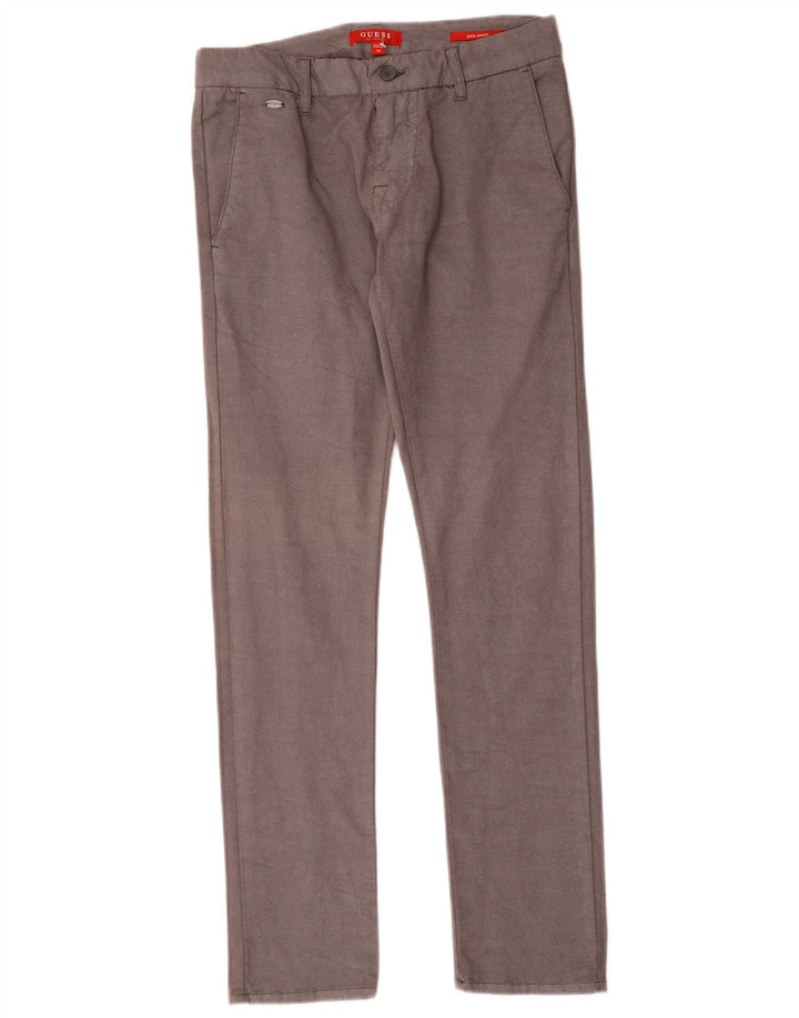 Ανδρικό παντελόνι Chino Guess Super Skinny W29 L31 Γκρι