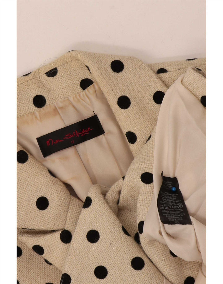 Miss Selfridge Γυναικείο σακάκι σακάκι 1 κουμπιού UK 12 Medium Beige
