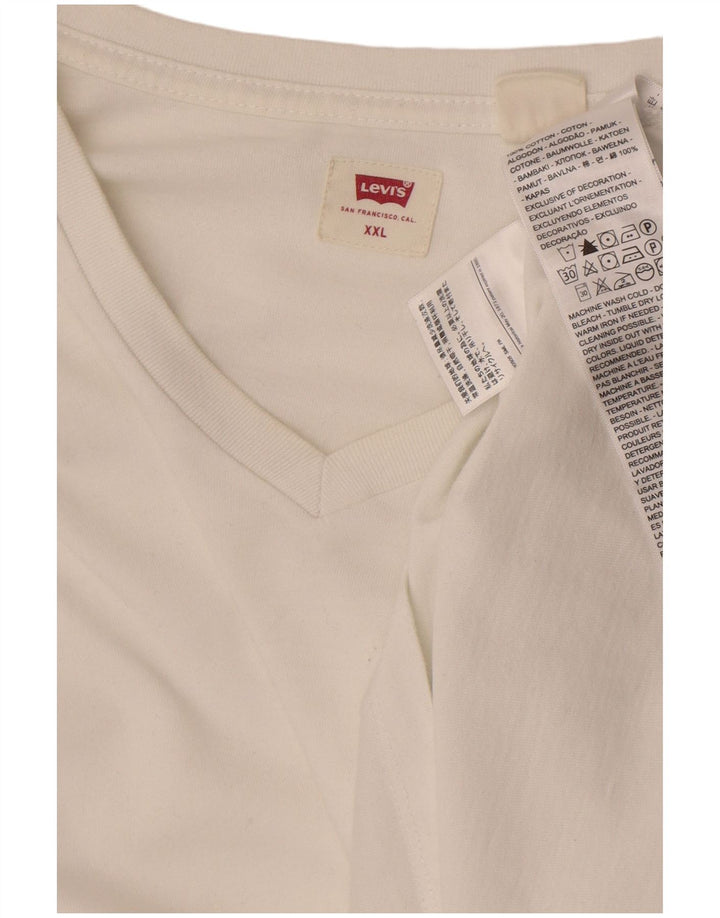 Ανδρικό T-Shirt Levi's 2XL Λευκό βαμβακερό