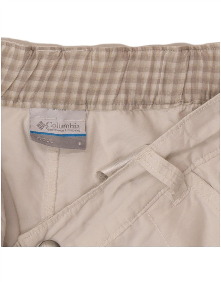 COLUMBIA Γυναικείο Skort US 8 Μεσαίο λευκό βαμβακερό