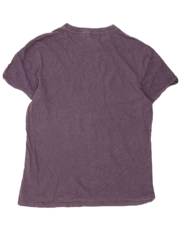 Ανδρικό T-Shirt Superdry Top Μεσαίο Μωβ βαμβακερό
