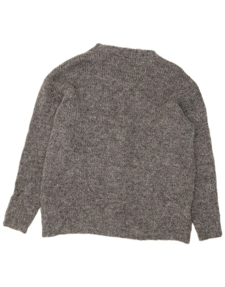 Zara Γυναικείο πουλόβερ ζακέτα oversized UK 10 Small Grey