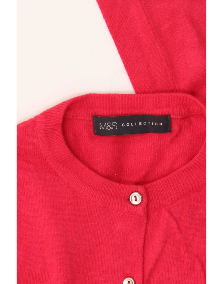 Marks & Spencer Γυναικεία Ζακέτα πουλόβερ UK 10 Small Pink