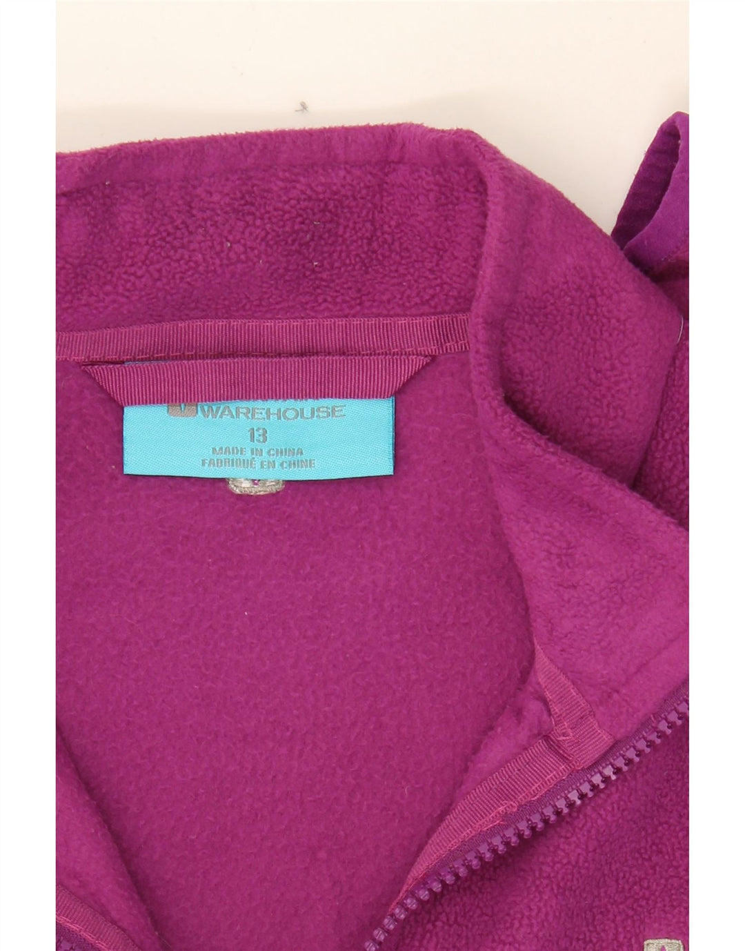 MOUNTAIN WAREHOUSE Girls Fleece Jacket 12-13 Years Purple Polyester Vintage Mountain Warehouse and Second-Hand Mountain Warehouse from Messina Hembry 