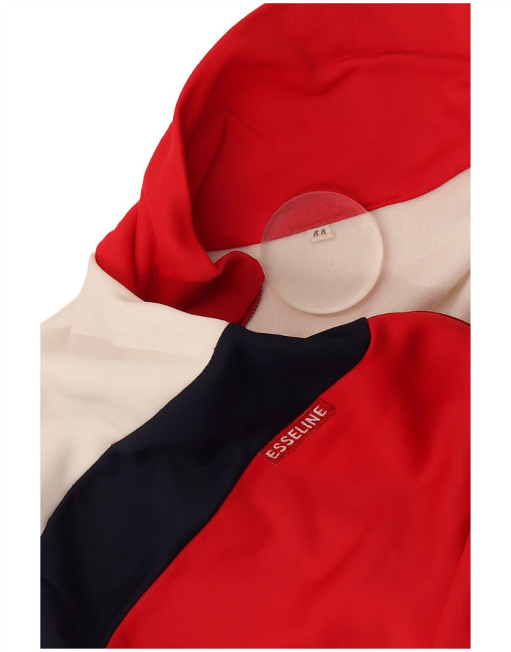 Vintage γυναικεία αθλητική φόρμα Top Jacket IT 44 XS Red Colourblock