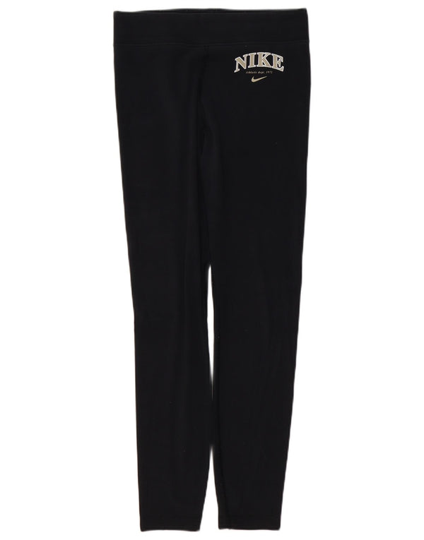 Γυναικείο γραφικό κολάν NIKE UK 14 Μεσαίο μαύρο βαμβακερό