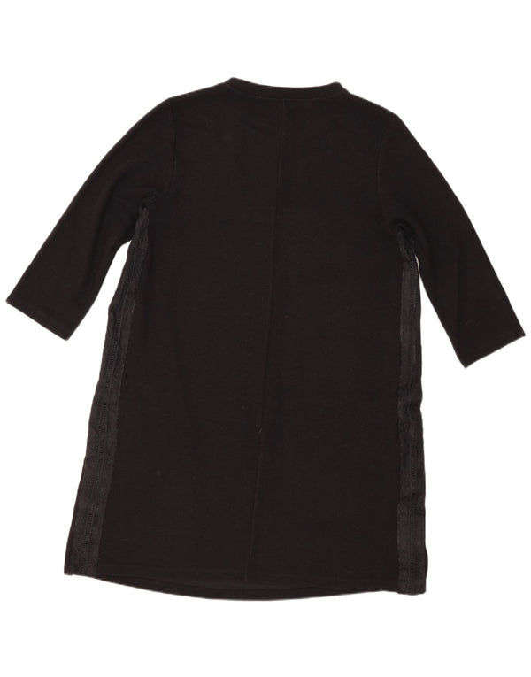 Zara Γυναικείο φόρεμα 3/4 Sleeve Shift UK 14 Large Μαύρο