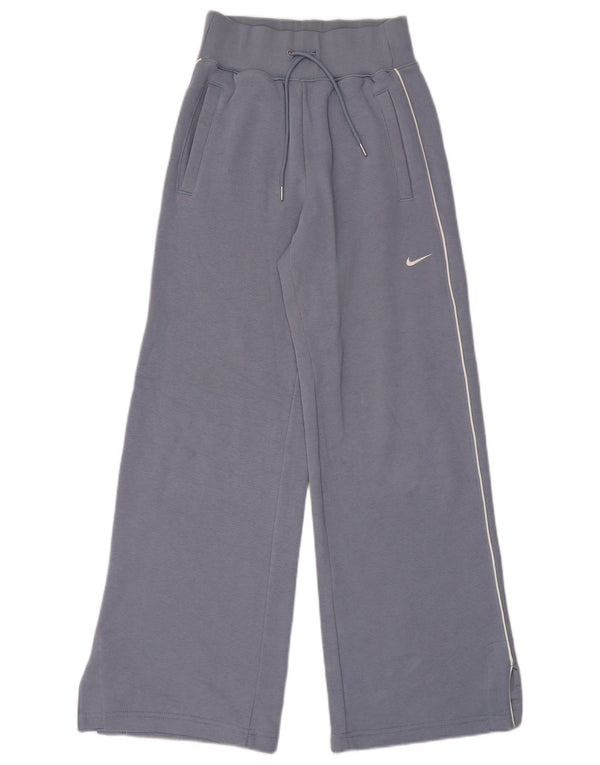 Γυναικεία φαρδιά φόρμα Nike παντελόνι UK 4 XS μπλε βαμβακερό