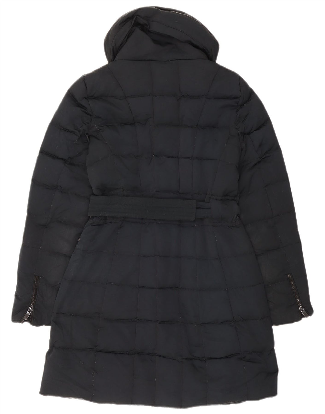 Zara Γυναικείο παλτό με κουκούλα UK 10 Small Navy Blue
