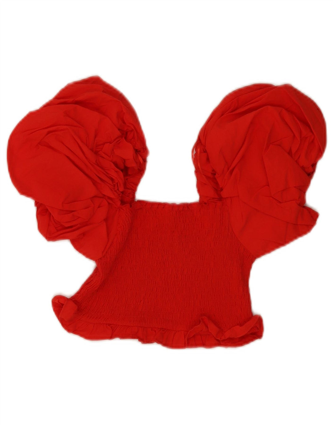 Zara Womens Off Shoulder Top UK 8 Small Red