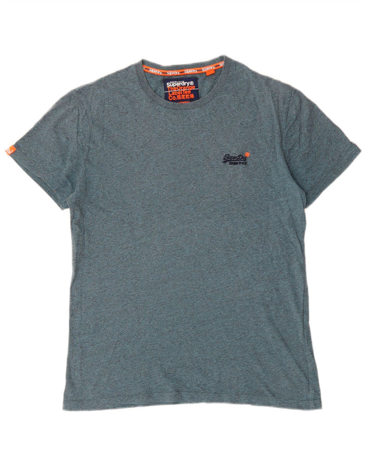 Ανδρικό T-Shirt Superdry Top Large Blue Flecked
