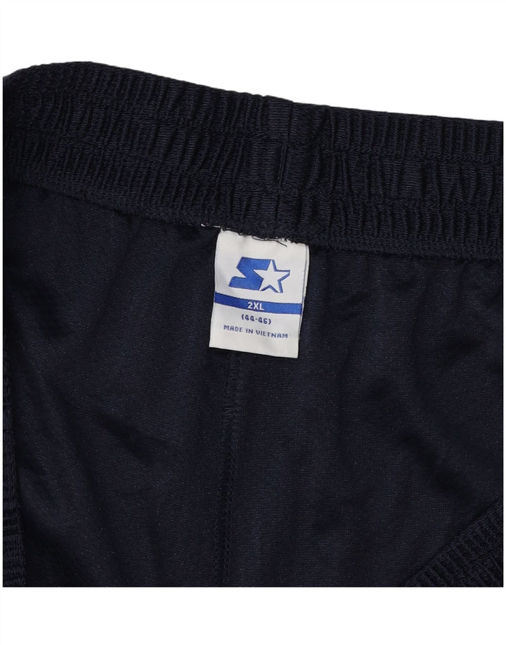 STARTER Mens Sport Shorts 2XL  Navy Blue Polyester