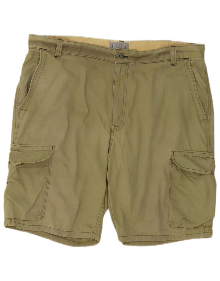 Marks & Spencer Ανδρικό σορτς Cargo Regular W38 XL Χακί βαμβακερό