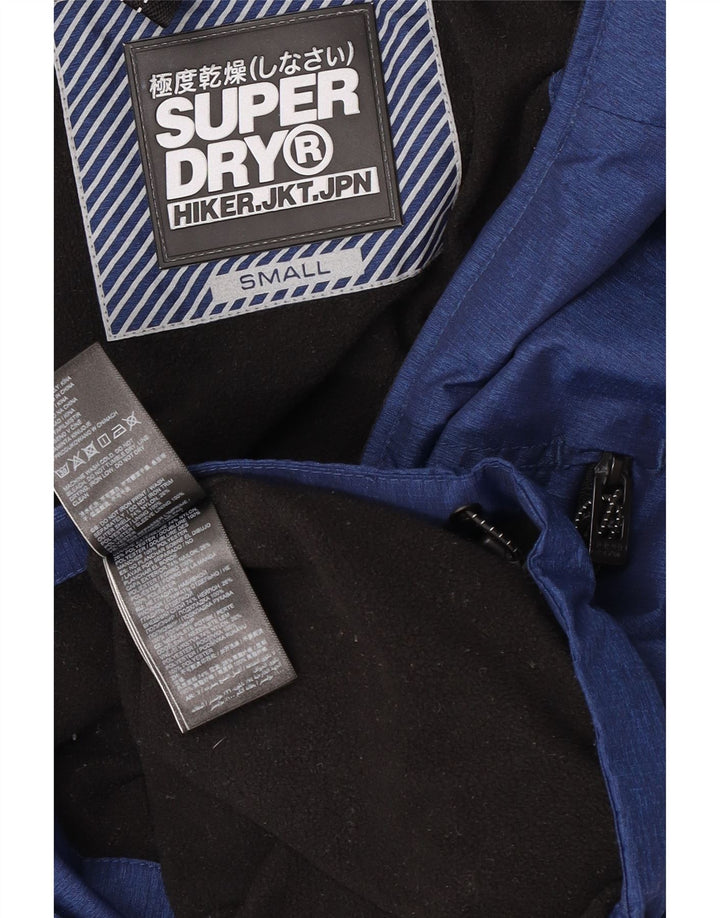 Ανδρικό μπουφάν με κουκούλα Superdry UK 36 Small Navy Blue Polyester