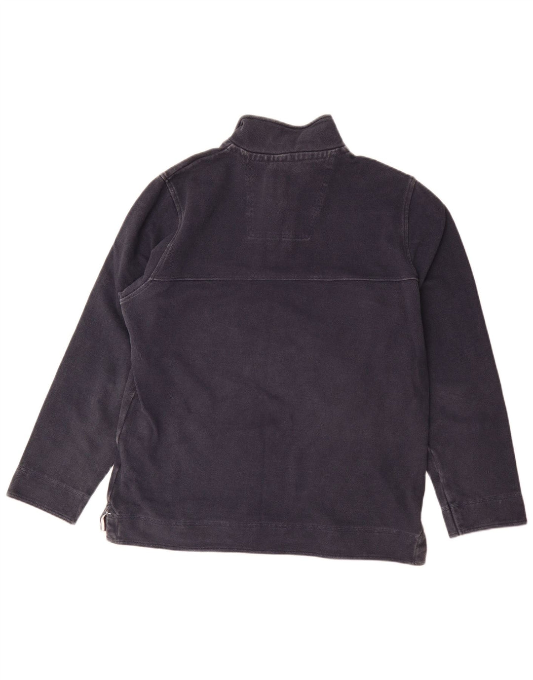 Ανδρικό φούτερ με φερμουάρ Crew Clothing, μεσαίο μπλε βαμβακερό