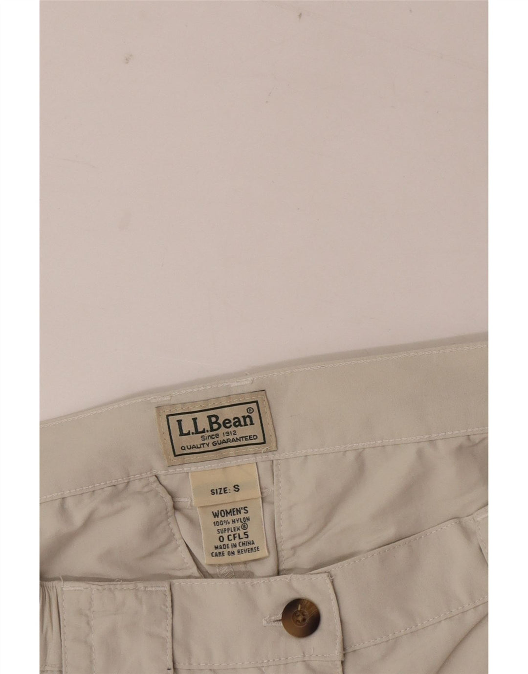 L.L.Bean Γυναικείο Σορτς Cargo Small W26 Μπεζ νάιλον