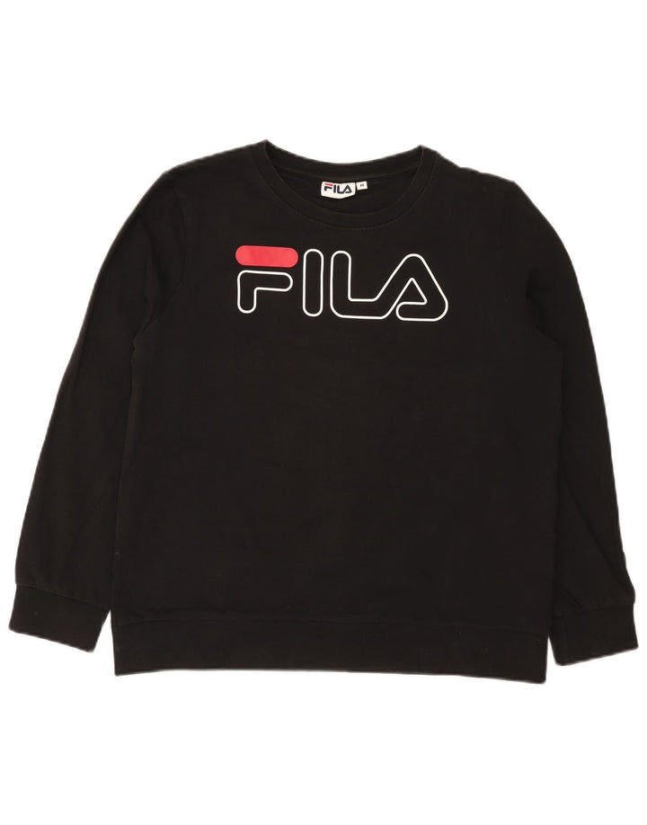 Γυναικεία γραφική φούτερ Fila Jumper UK 14 Medium Black
