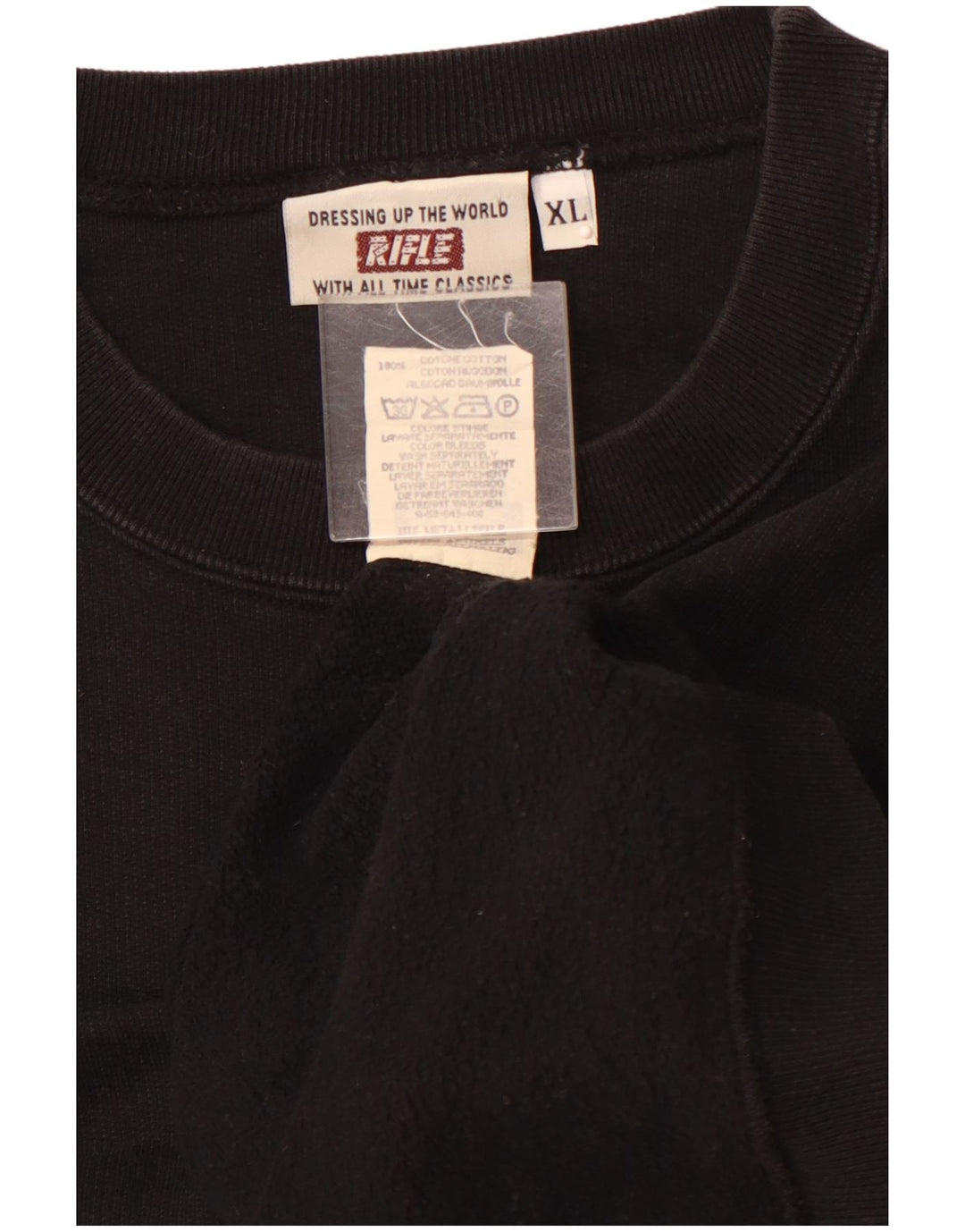 RIFLE Ανδρικό Φούτερ Jumper XL Μαύρο Βαμβακερό