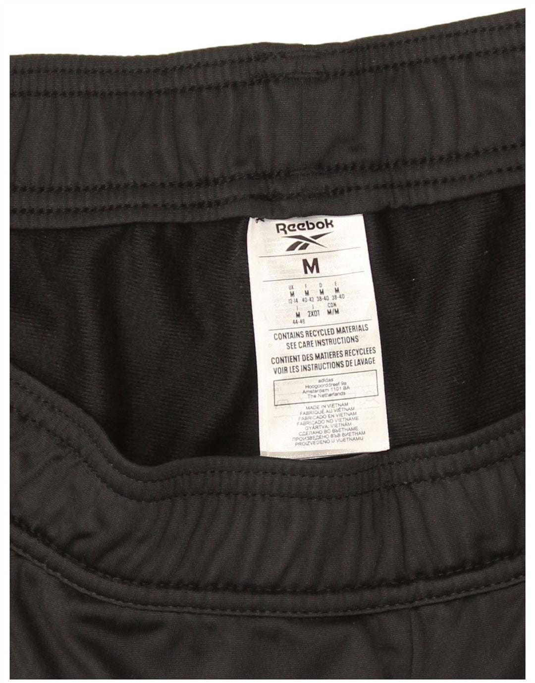 Reebok γυναικεία αθλητική φόρμα παντελόνι Joggers UK 12/14 Μεσαίο μαύρο πολυεστέρα